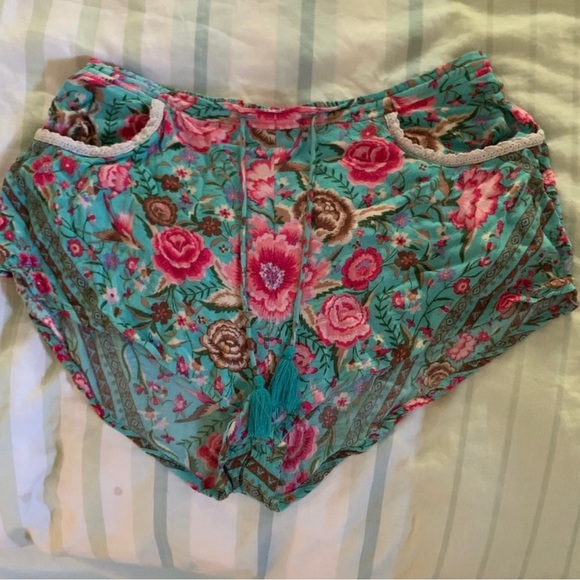 Spell babushka turquoise shorts size small - Picture 7 of 11